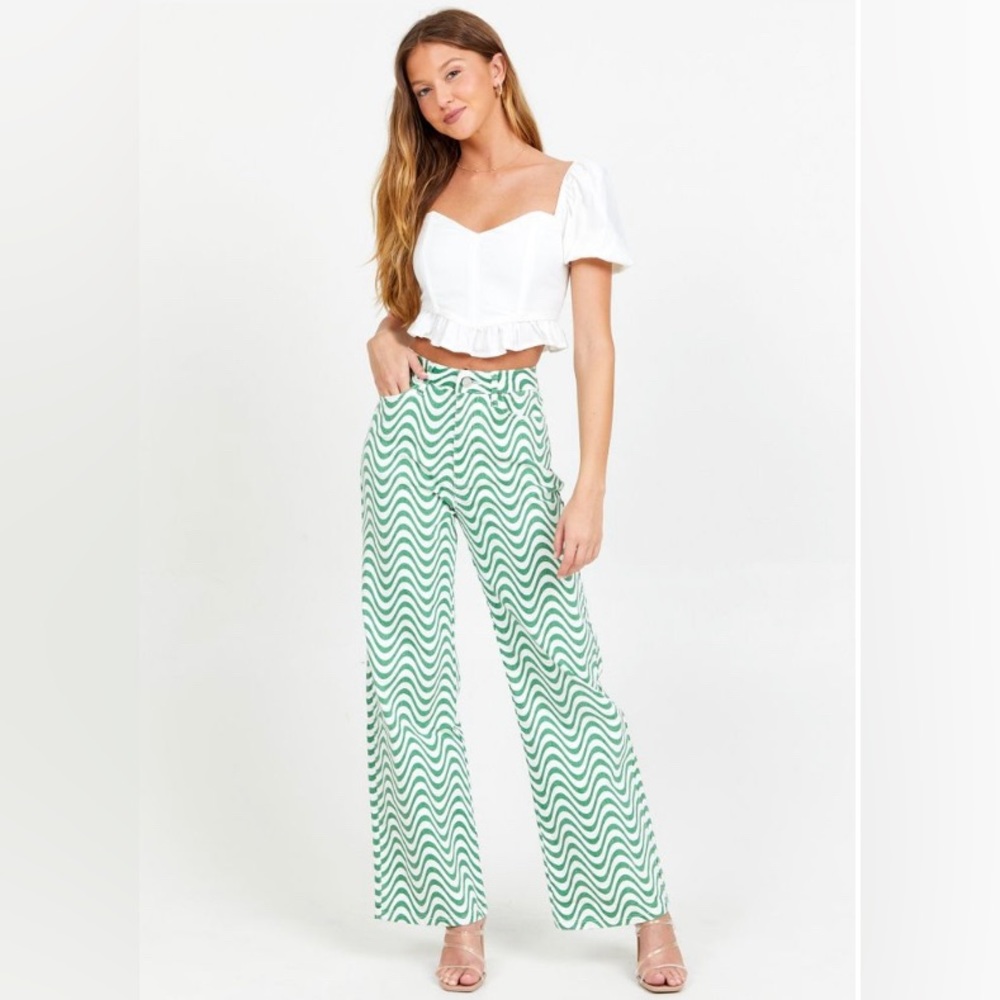Altar’d State Wide Leg Poppy Pants Burning Man M NWT